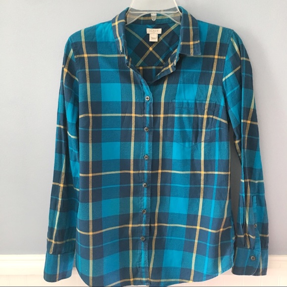 J. Crew Factory Tops - J. Crew Factory Classic Button Down in Flannel